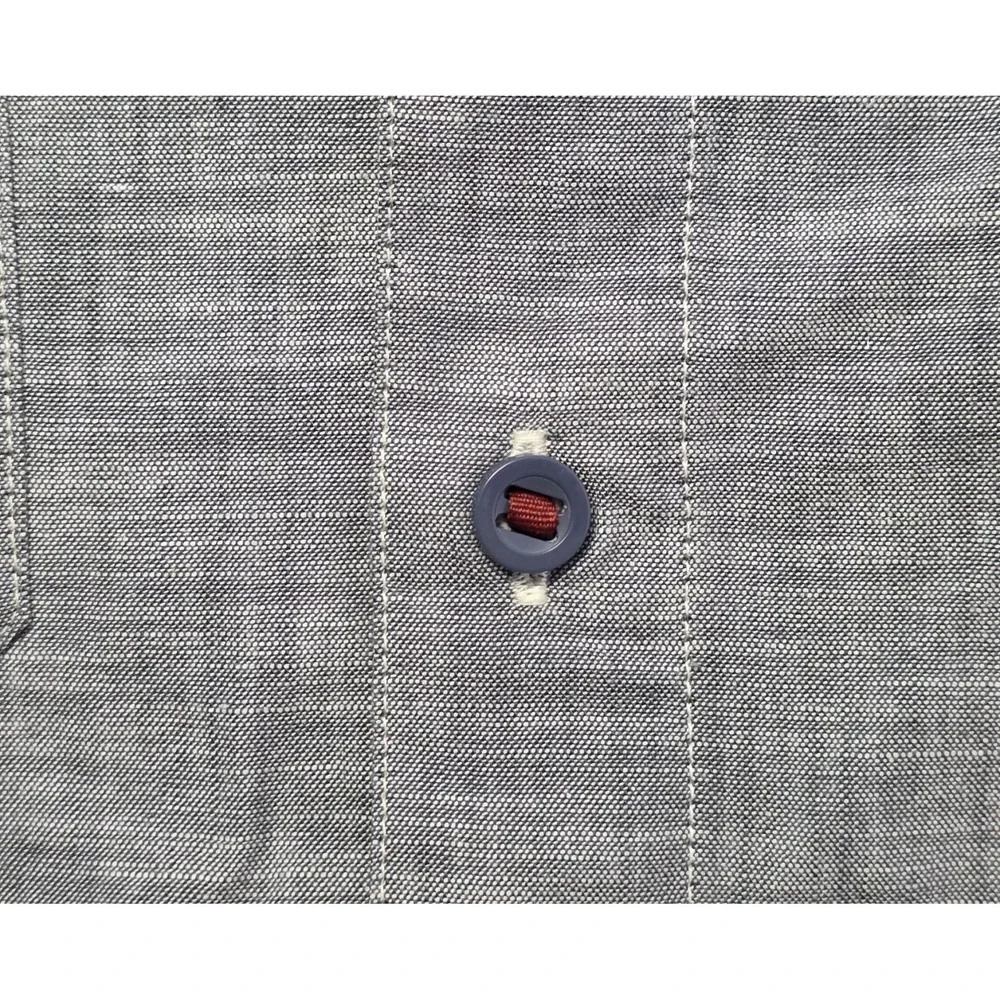 Woolrich Mens Size M‎ Short Sleeve Denim Button Up Shirt